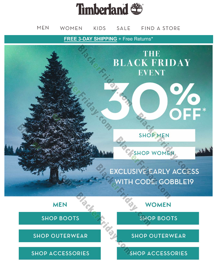 Timberland Black Friday 2020 Sale 