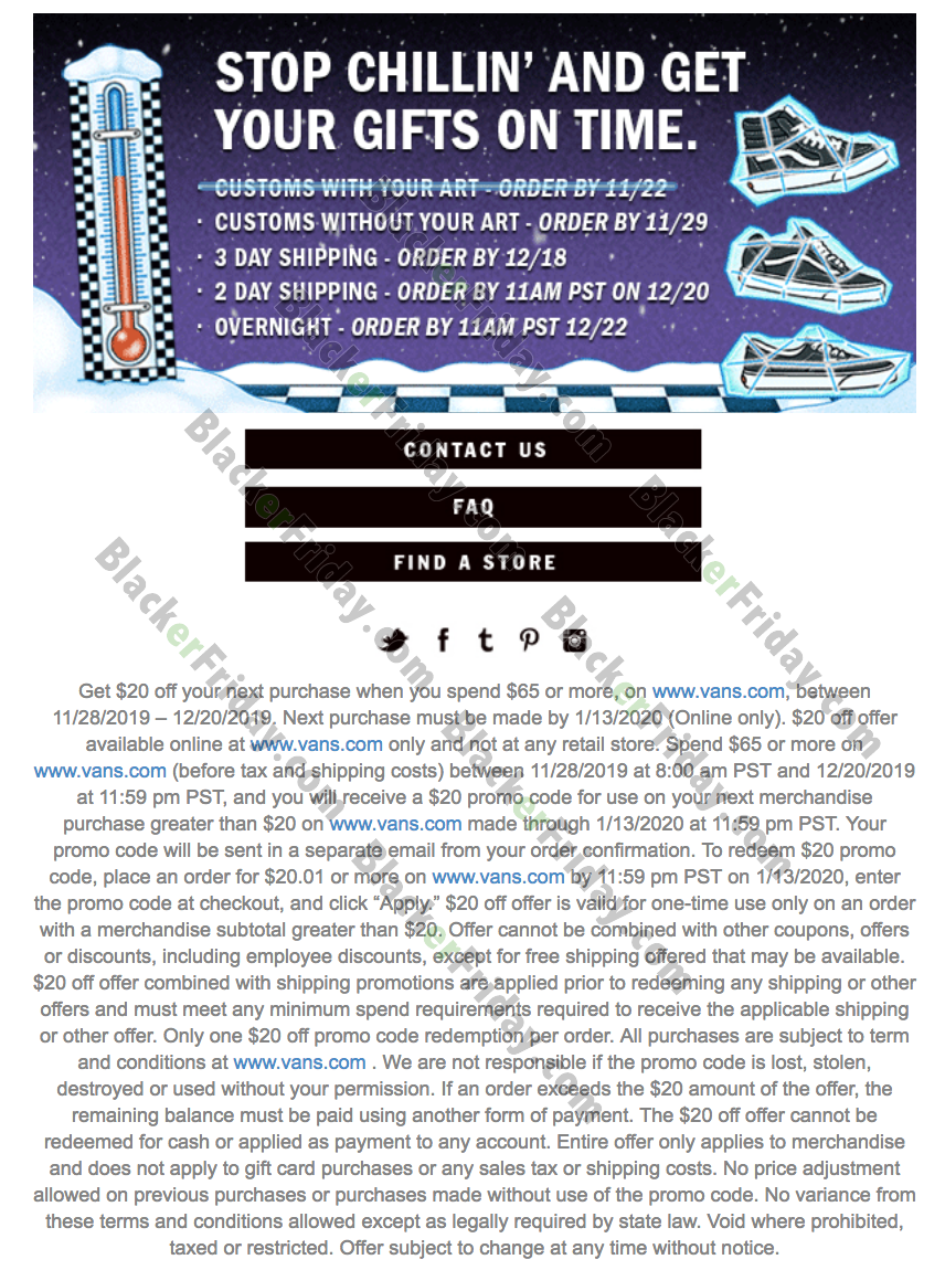 cyber monday sale on vans shoes