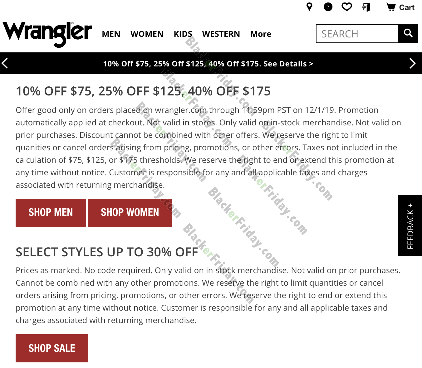 What to expect at Wrangler Jeans' Black Friday 2023 Sale - Blacker Friday