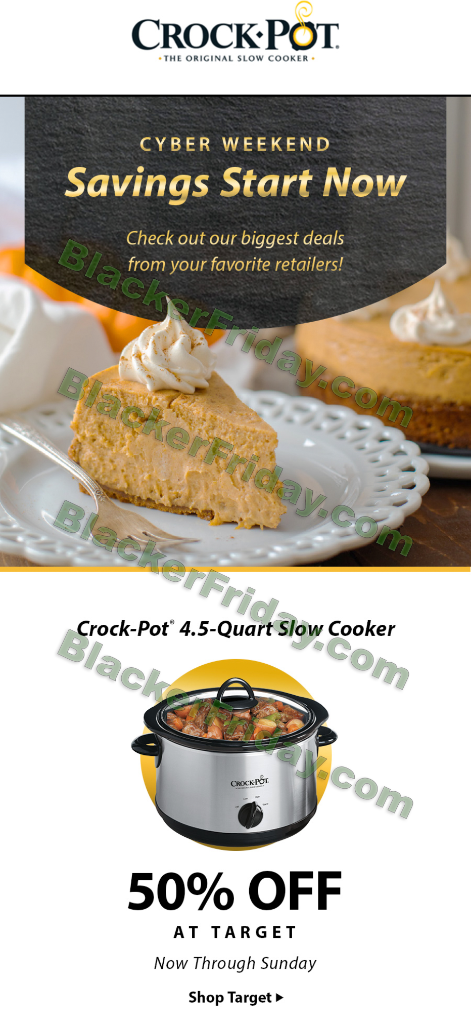 Crock Pot Black Friday 2020 Sale - What to Expect - Blacker Friday