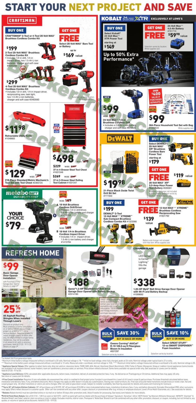 lowes end of summer sale