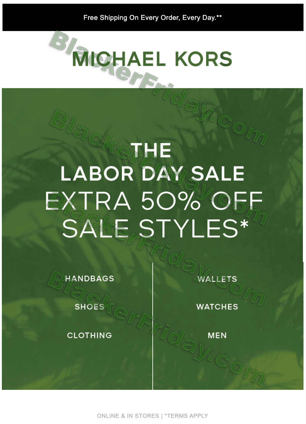 Michael Kors Labor Day 2021 Sale 