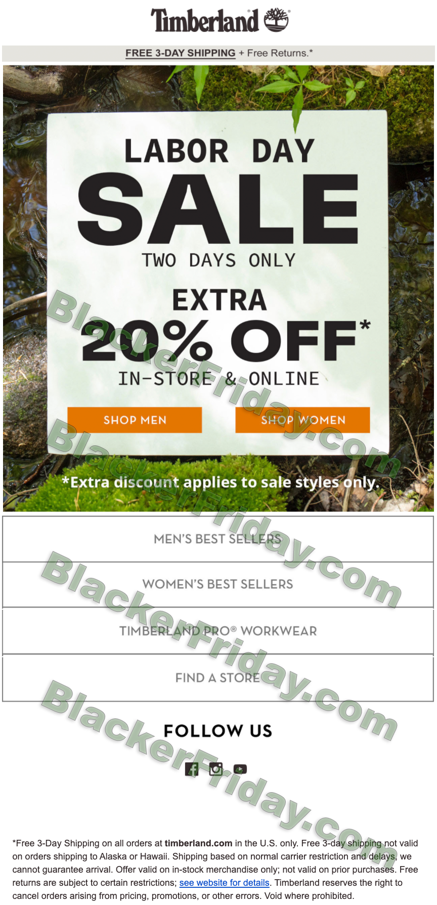 timberland labor day sale