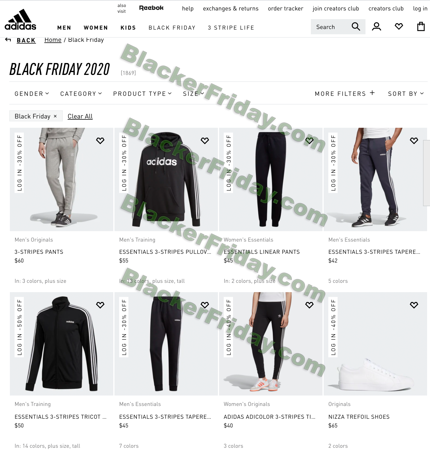 black friday adidas outlet