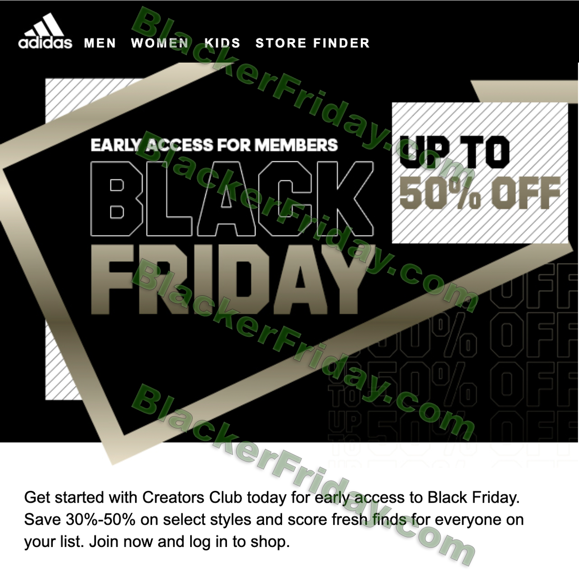 adidas employee store black friday