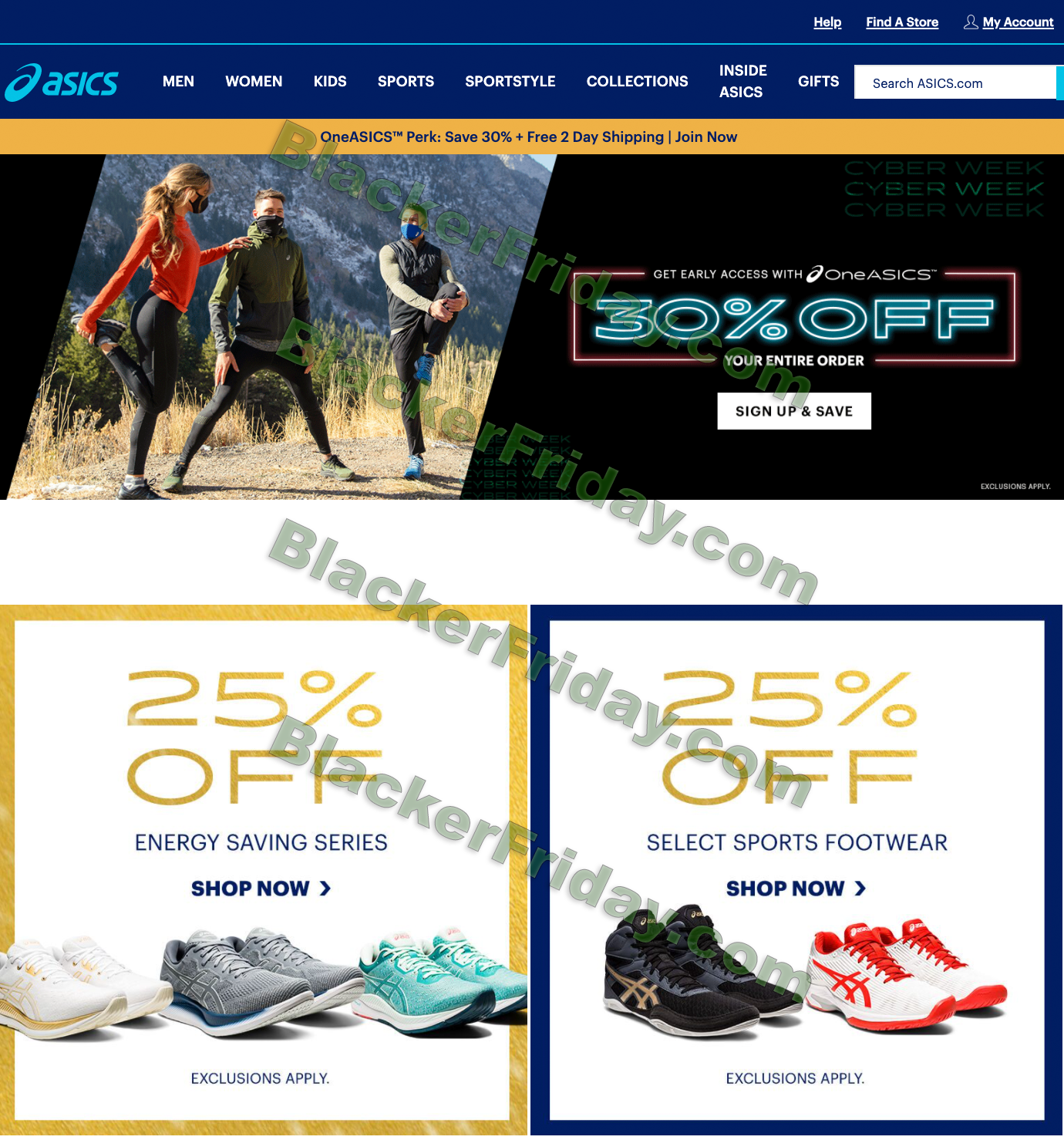 asics cyber monday sale