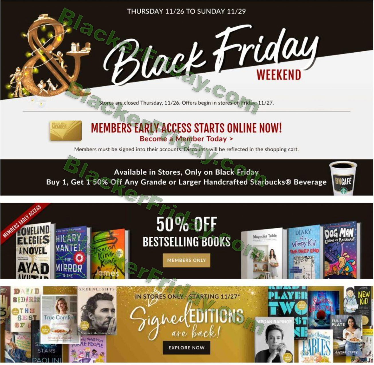Barnes & Noble Black Friday 2021 Sale - What to Expect - Blacker Friday - How Long Do Black Friday Deal Last
