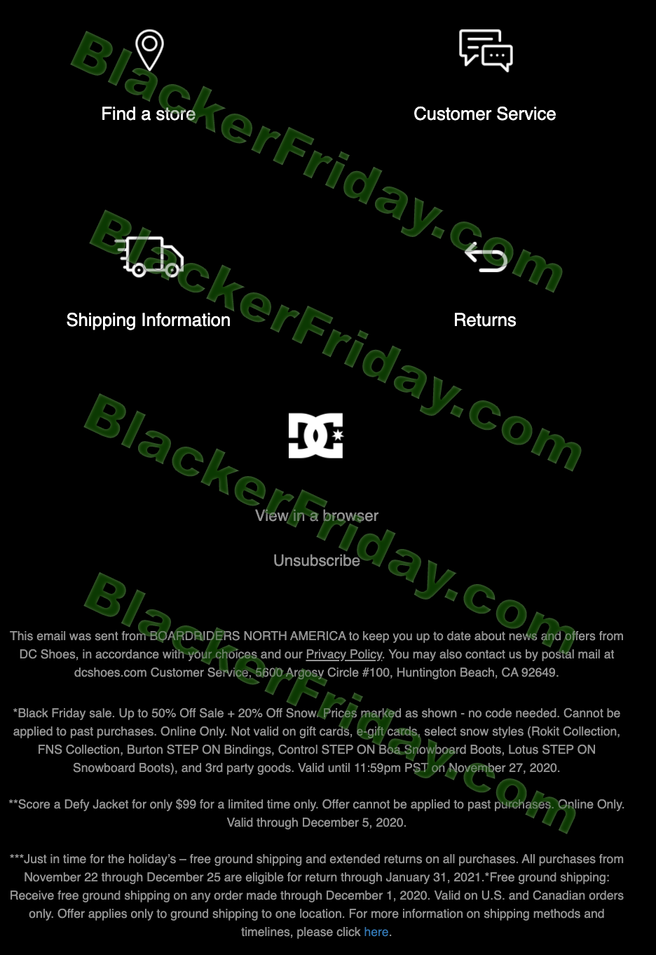 dc shoes black friday