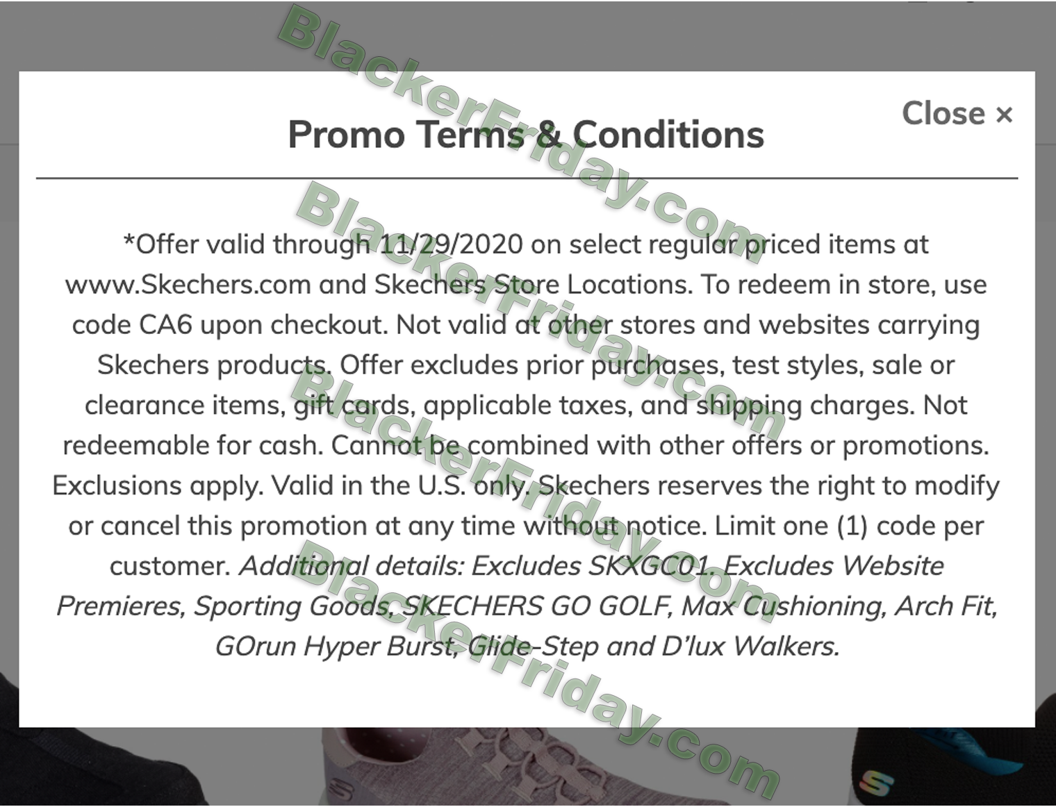 skechers thanksgiving sale