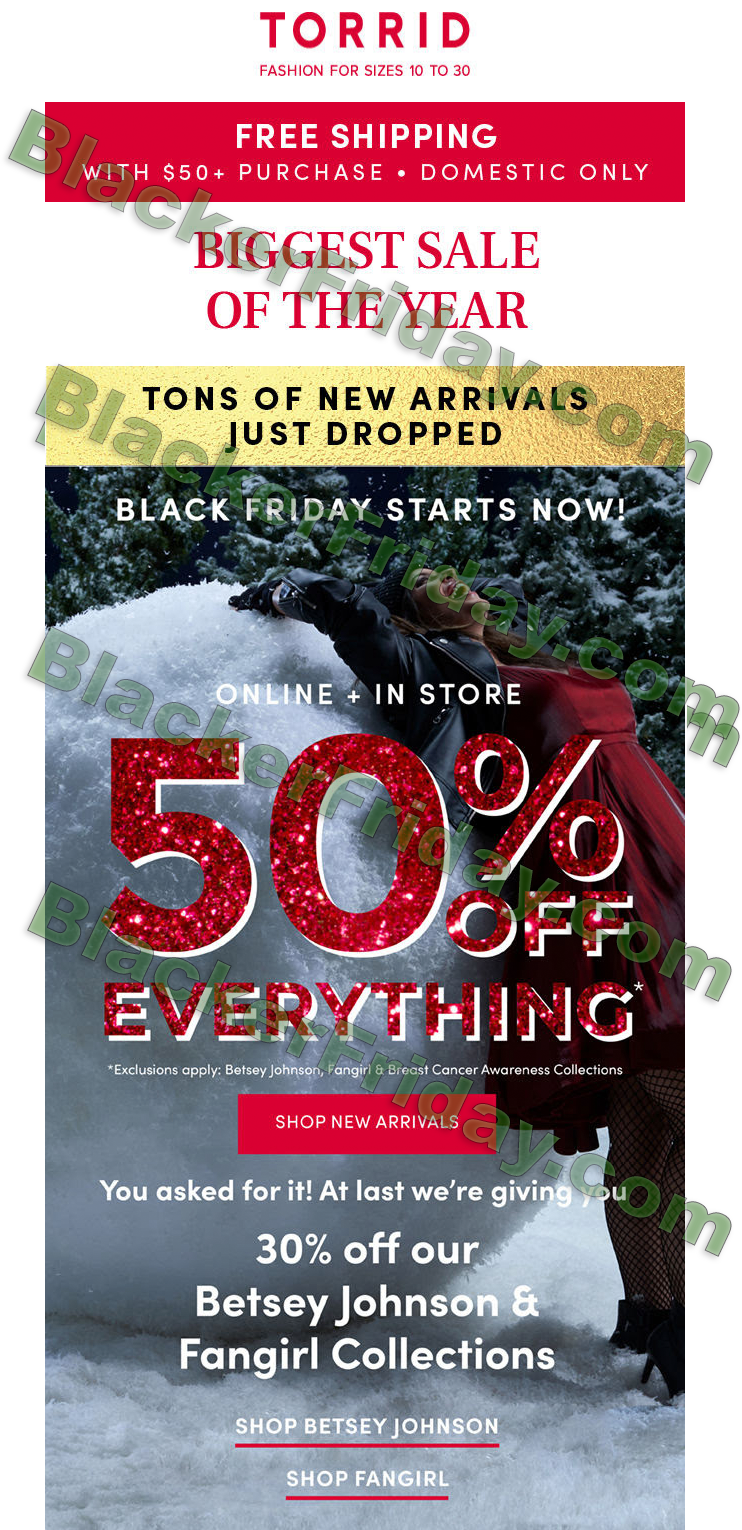 Torrid Black Friday 2022 Sale ☀ Ad ...