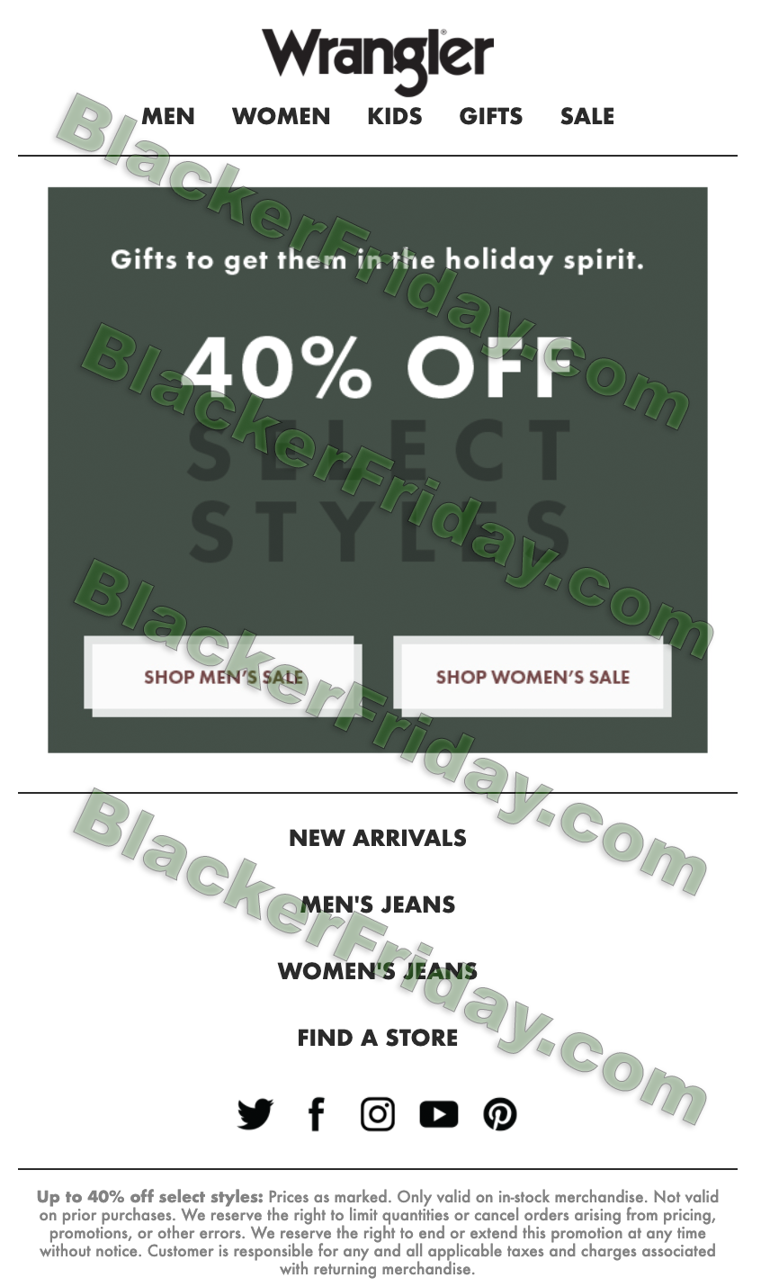 What to expect at Wrangler Jeans' Black Friday 2023 Sale - Blacker Friday