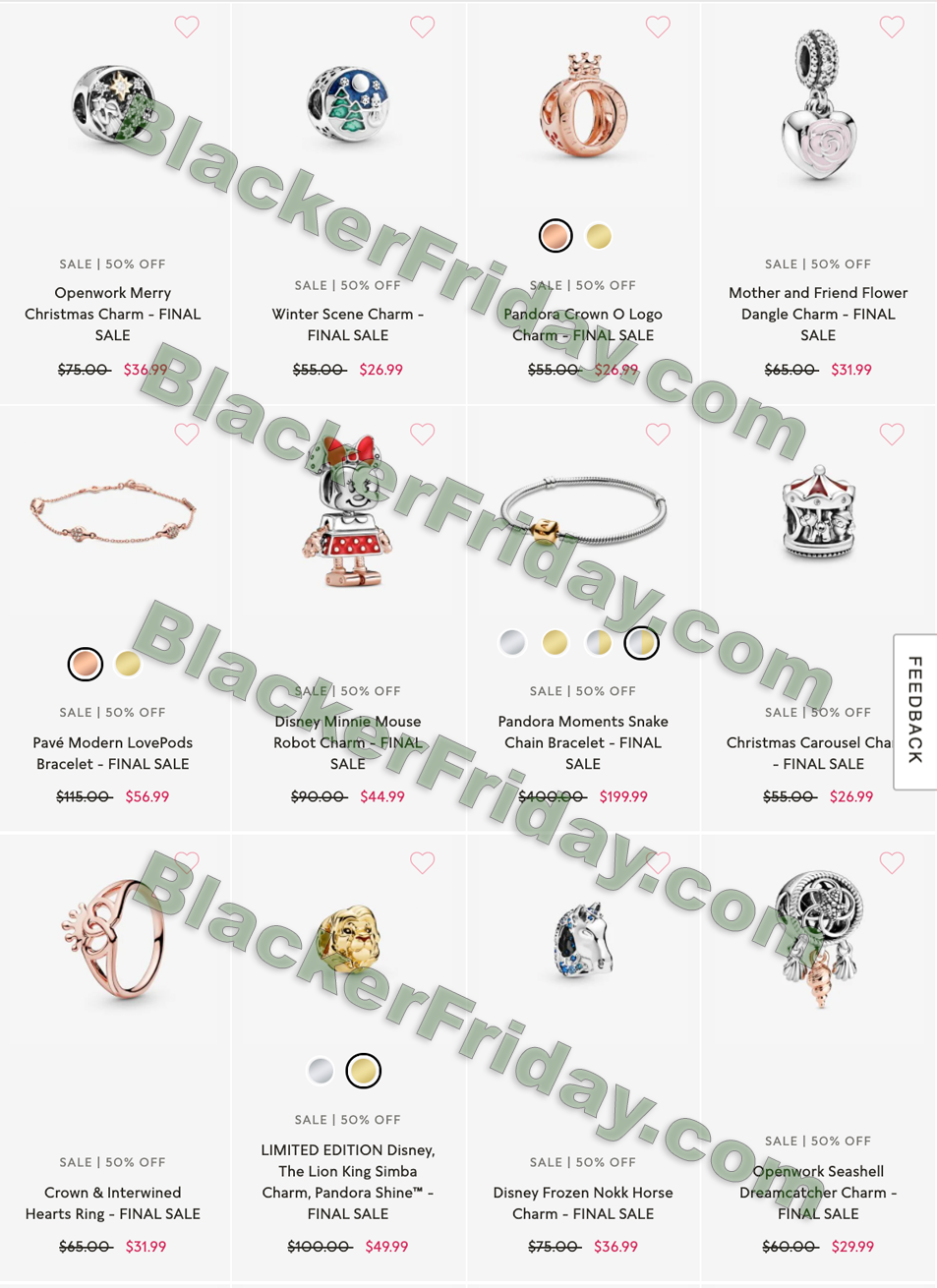 Pandora After Christmas Sale 2021 - What to Expect - Blacker Friday