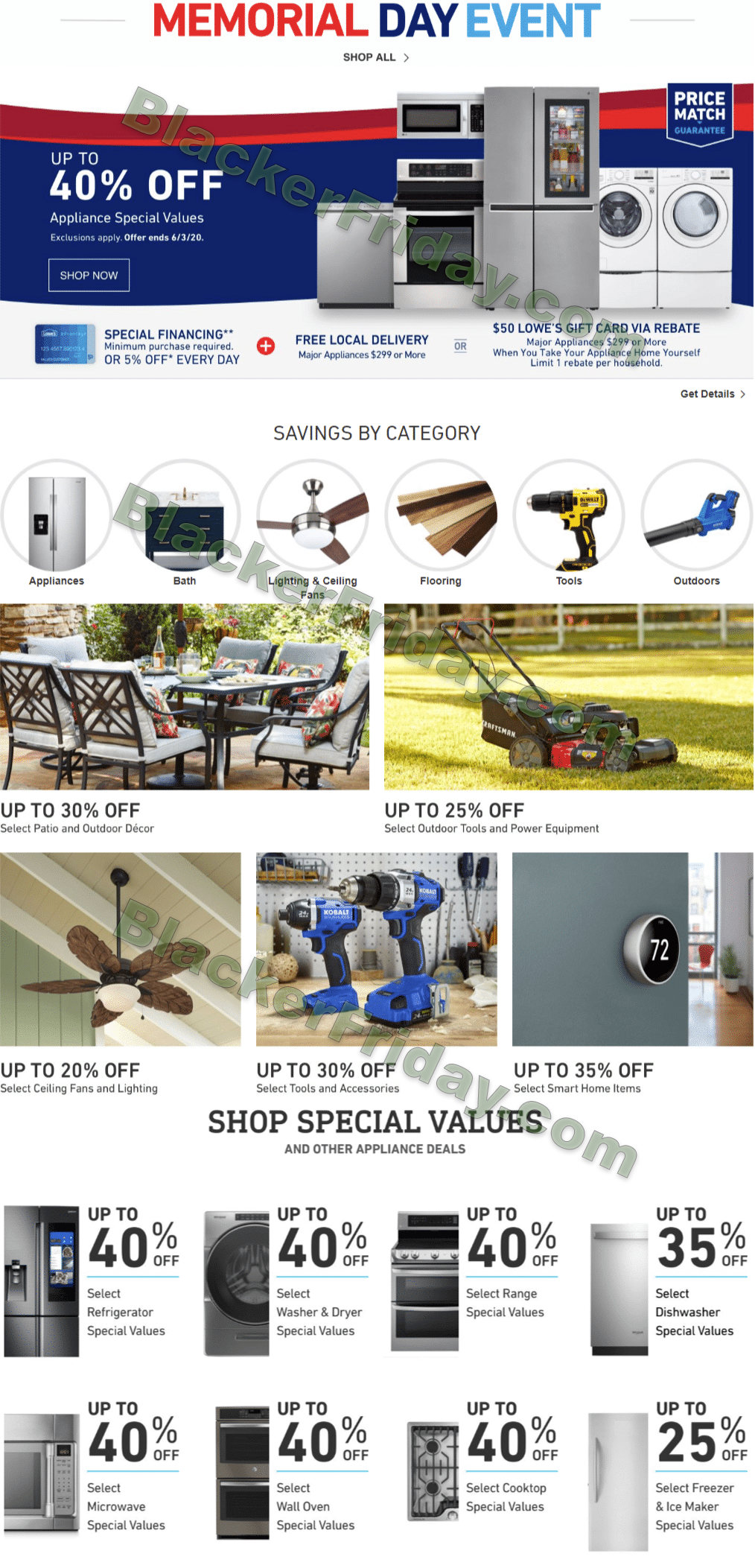 Lowe's Memorial Day Sale 2021 What to Expect Blacker Friday