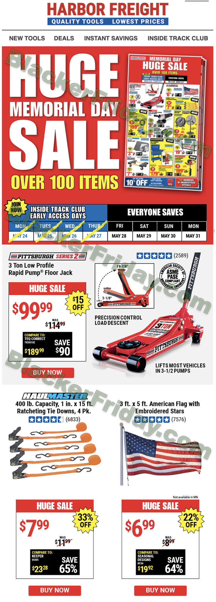 Harbor Freight Tools Memorial Day 2022 Sale & Ad - Blacker Friday