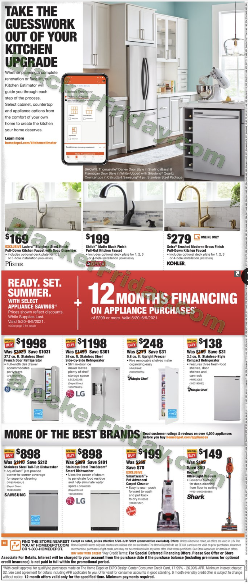 The Home Depot Memorial Day 22 Sale Ad Blacker Friday