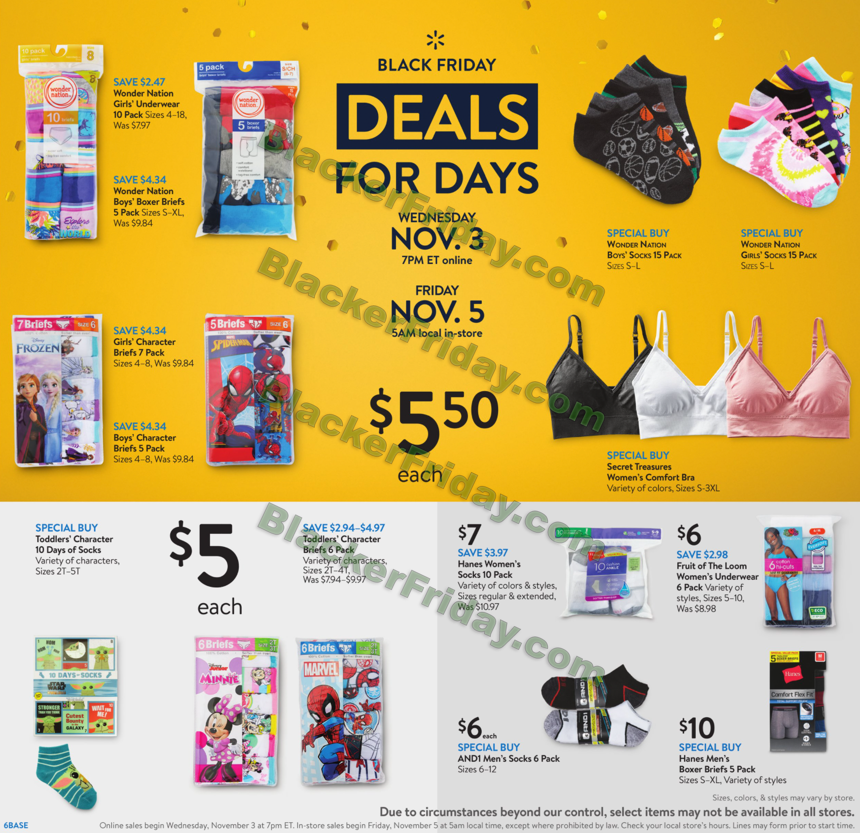 walmart black friday sale dates