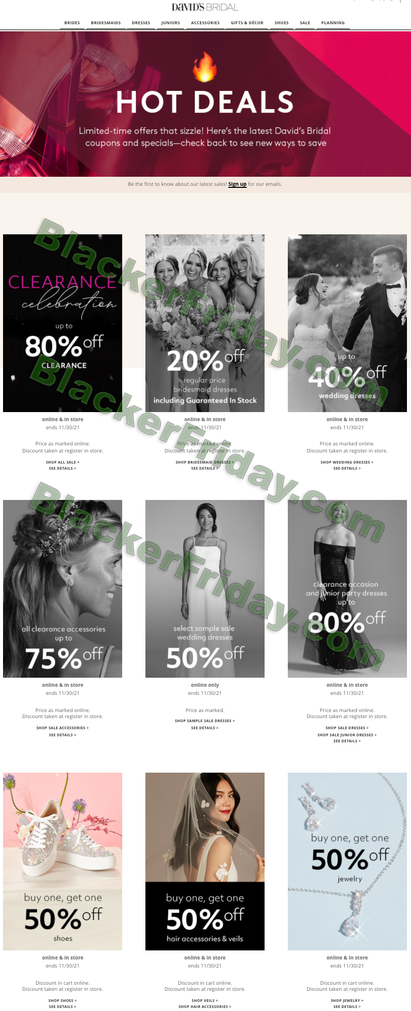 david's bridal black friday 2018