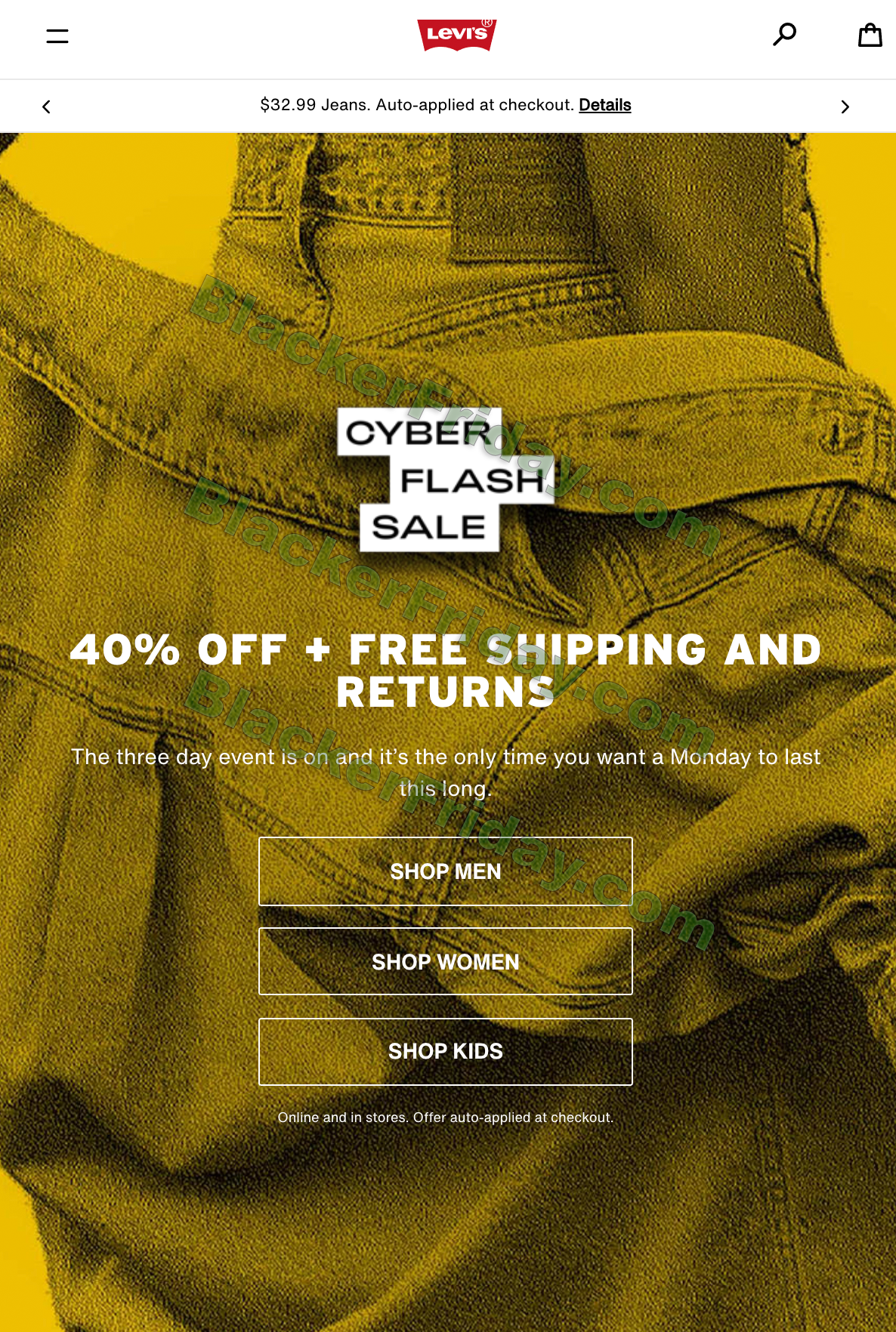 Levi's Cyber Monday 2021 is Now Live! - Blacker Friday