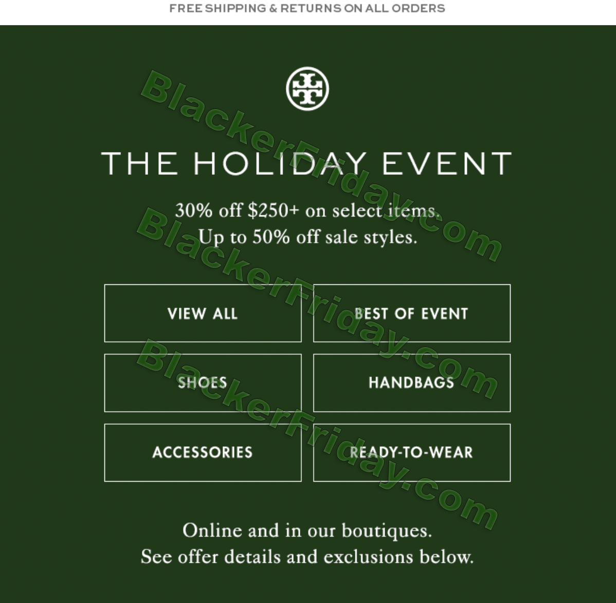 What to expect at Tory Burch's Black Friday 2023 Sale - Blacker Friday