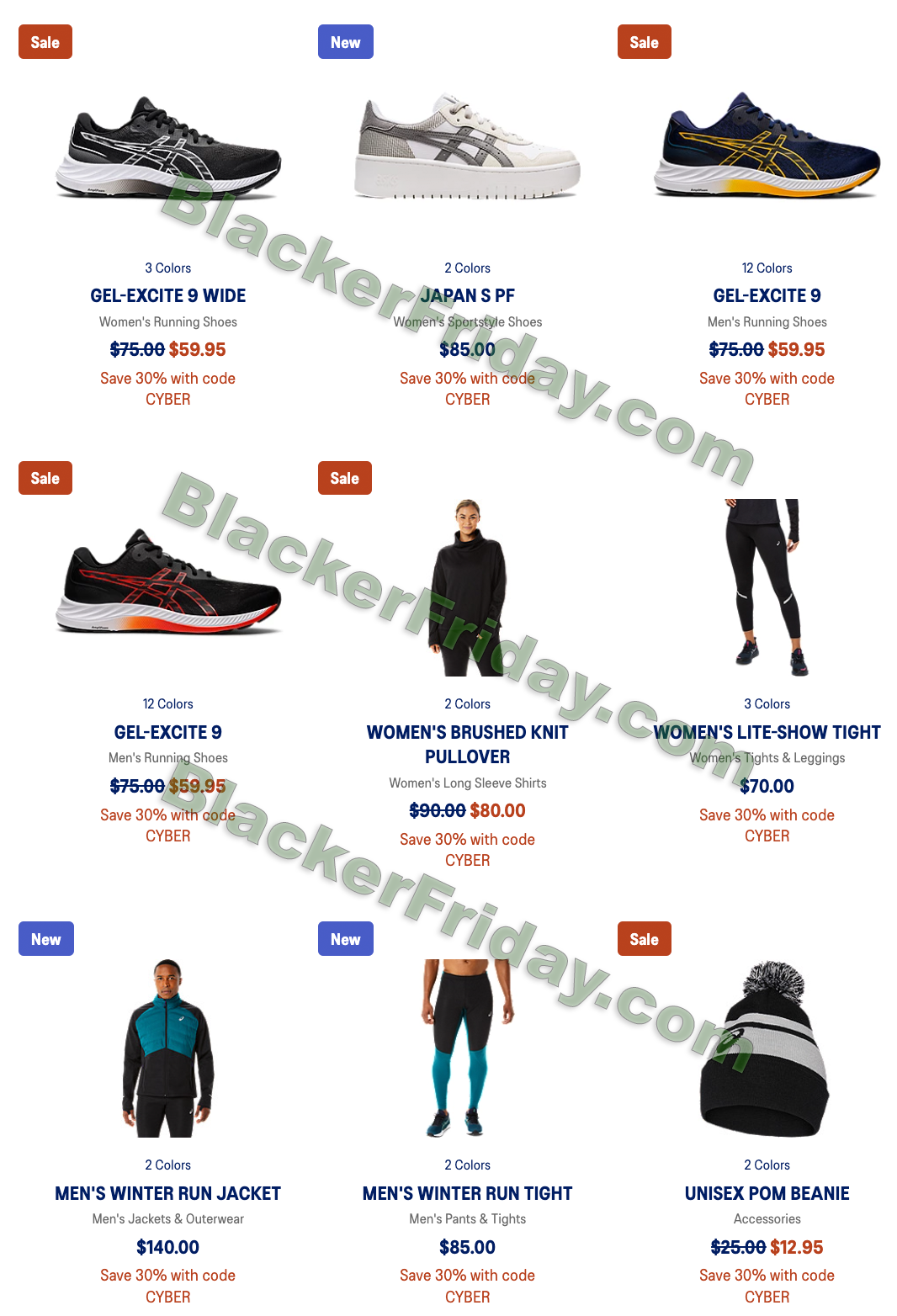 What's expected at ASICS' Cyber Monday 2023 Sale - Blacker Friday