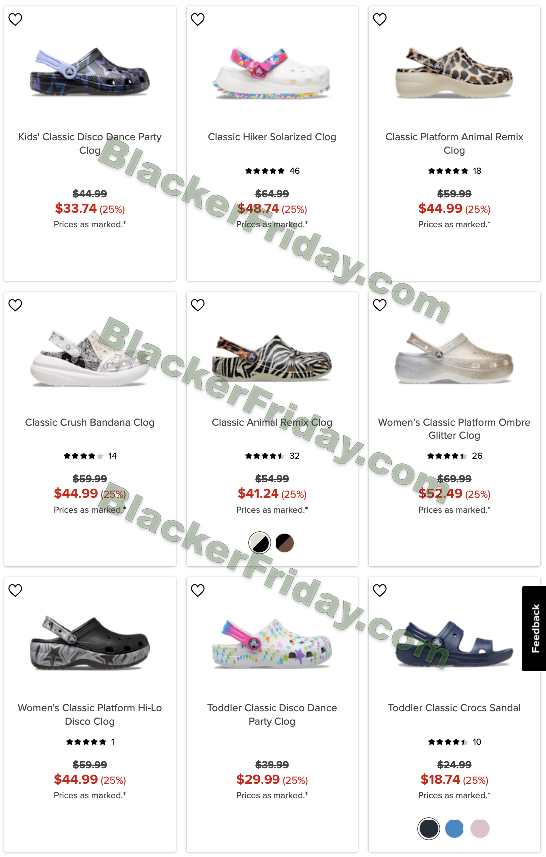 Crocs' Friday 2023 & Sale Details - Blacker Friday