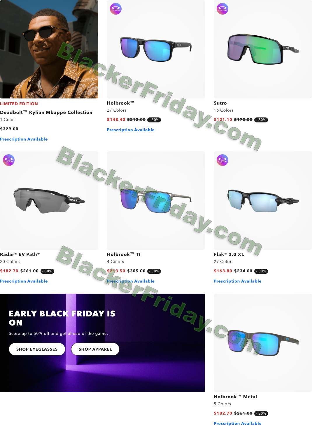 dommer hæk struktur Oakley's Black Friday 2023 Ad & Sale Details - Blacker Friday