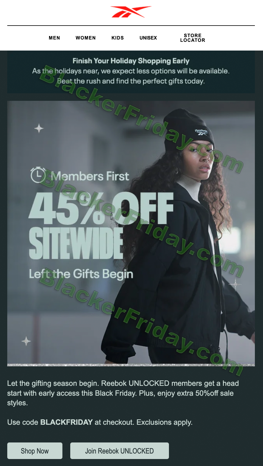 Does Reebok Have Online Black Friday Sales?