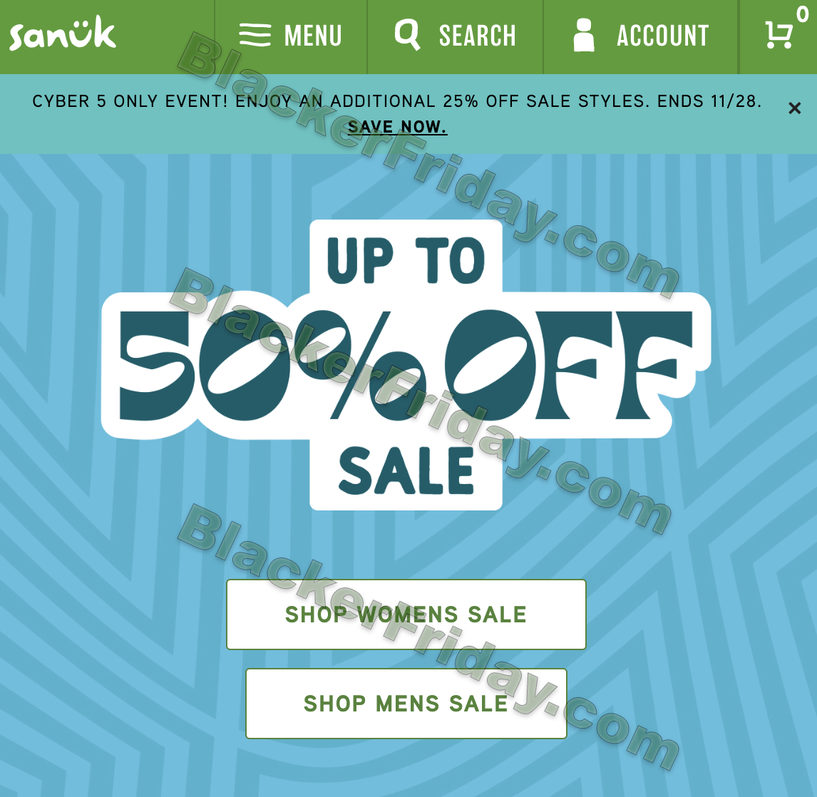 Sanuk cyber sales monday sale