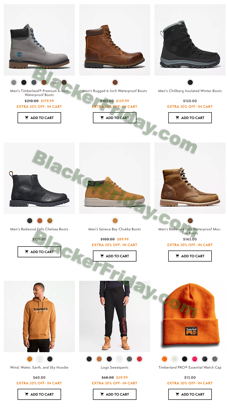 to expect Timberland's Black Friday Sale - Friday